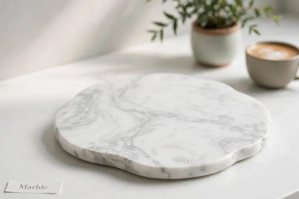 Premium marble slab countertop and trivet, Pakistan
