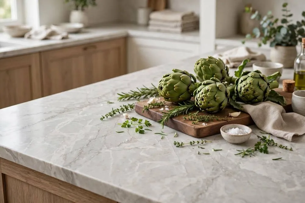 Quartzite kitchen countertop