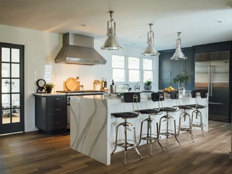 Marble kitchen countertop installation, Lahore Pakistan