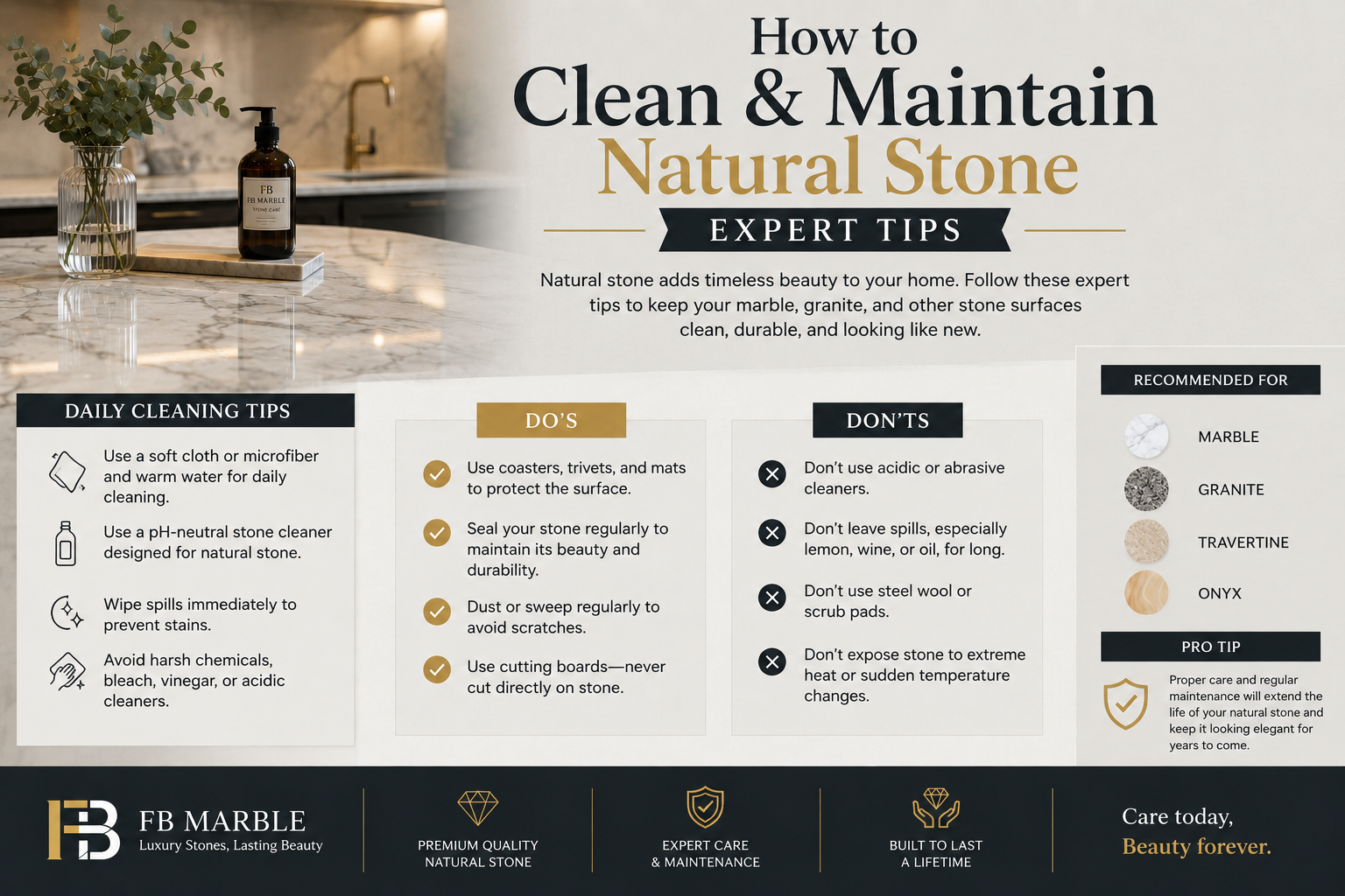 Stone Care Tips