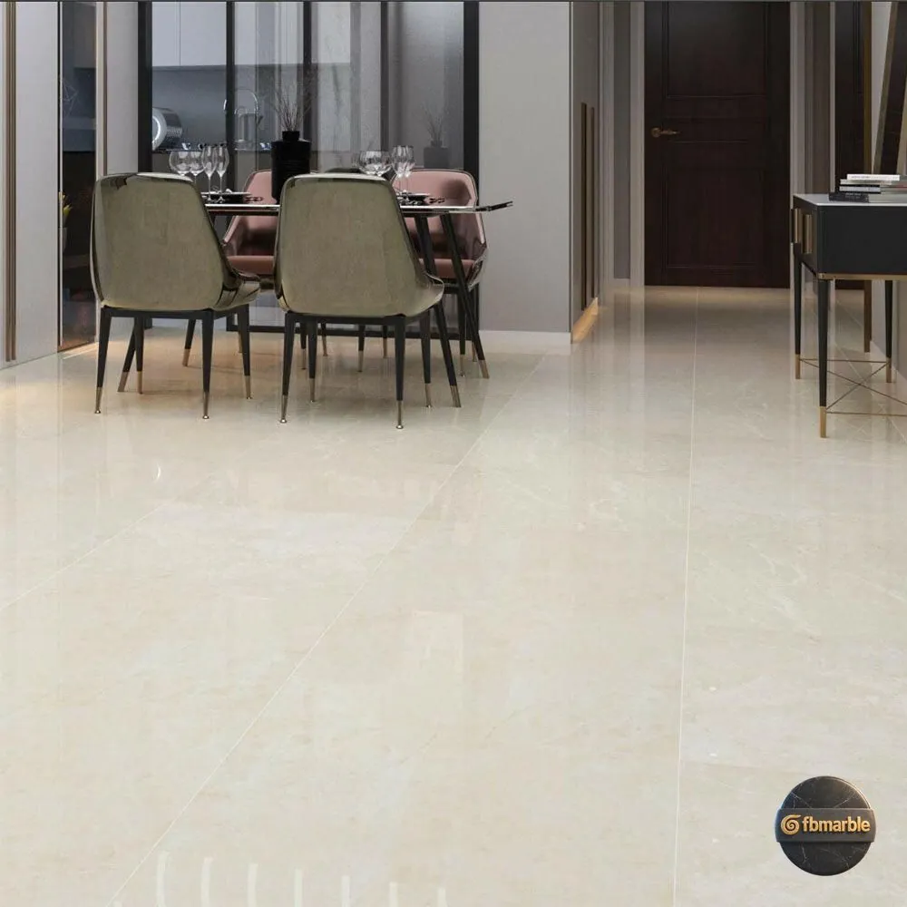 Desert Beige Marble photo 3 – sandy beige Iranian marble with ivory tones