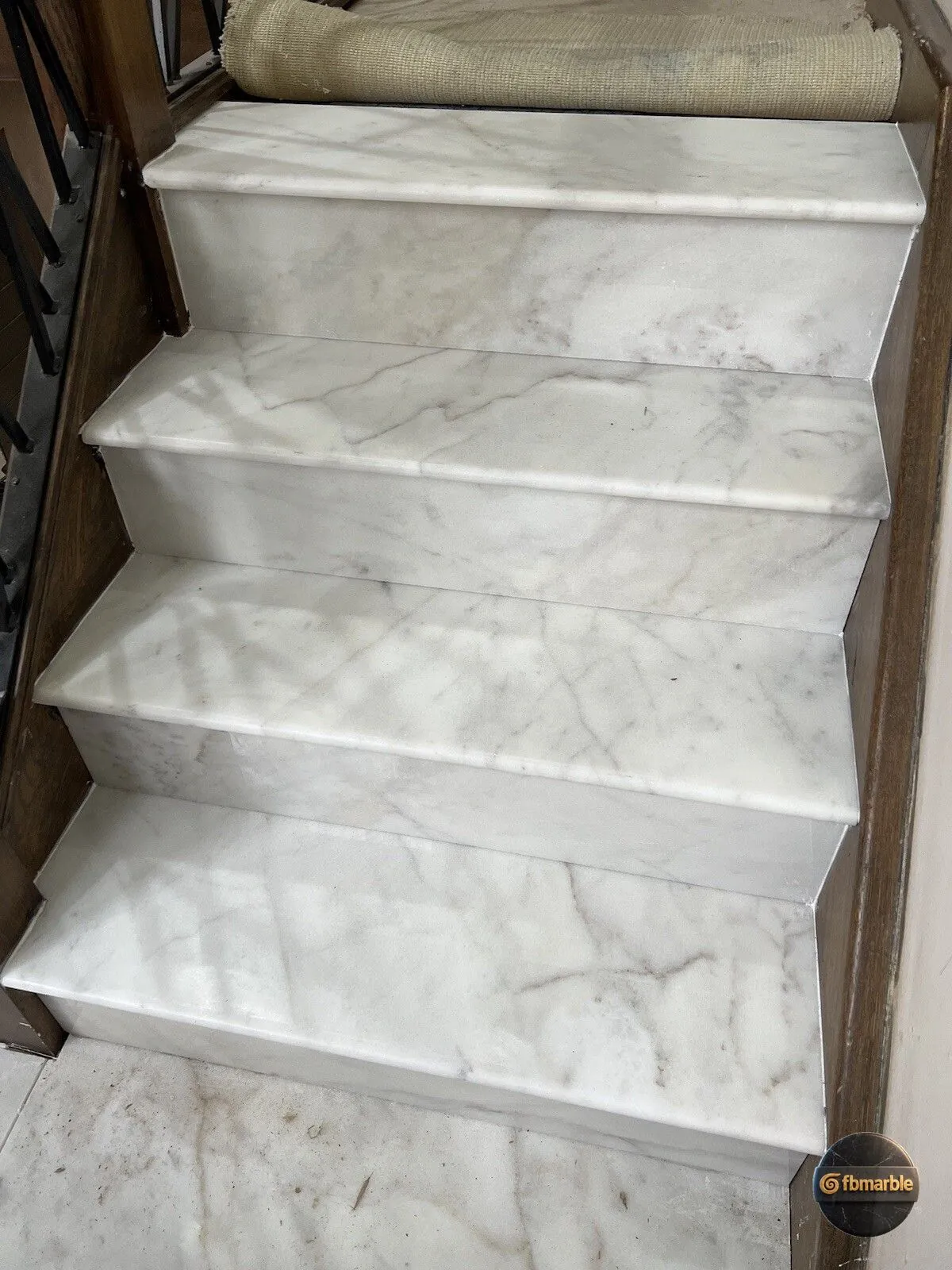 Leopard White Marble photo 3 β white Pakistani marble with distinctive spot and cloud pattern