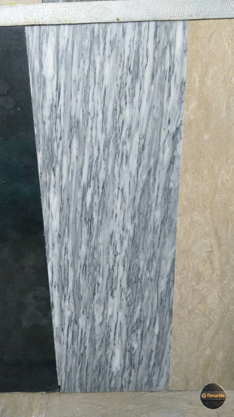 Sunny Grey Marble photo 2 – warm grey Pakistani marble with bright white undertones