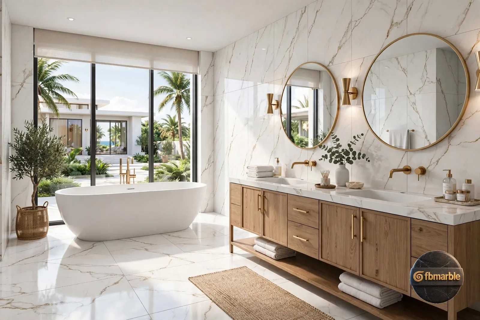 Abu Dhabi White photo 4 – white marble-look porcelain with fine gold veining