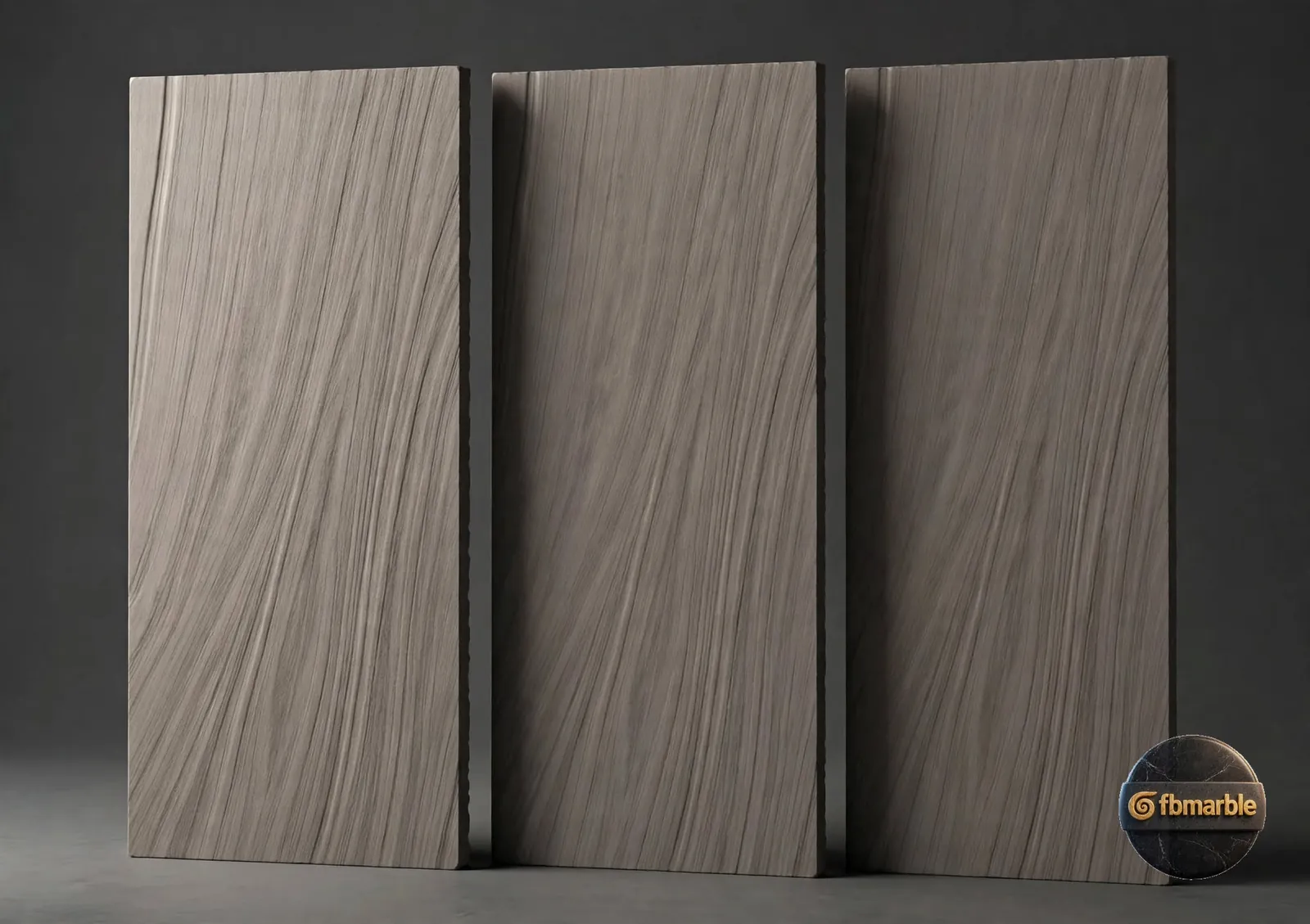 Phantom – Khaki photo 3 – warm khaki porcelain with brushed linear texture