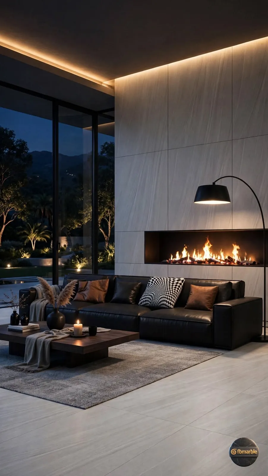 Phantom – Warm Grey photo 4 – warm-grey porcelain with subtle brushed texture