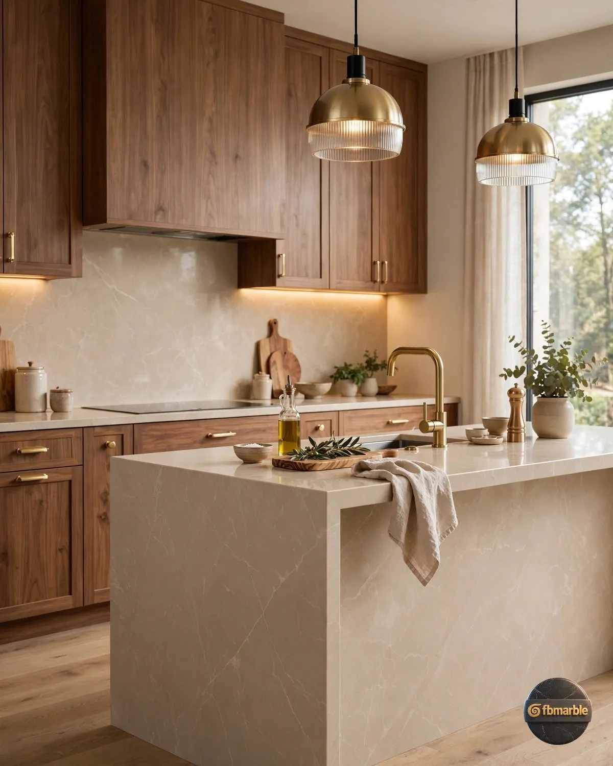 Antique Cream Quartz kitchen