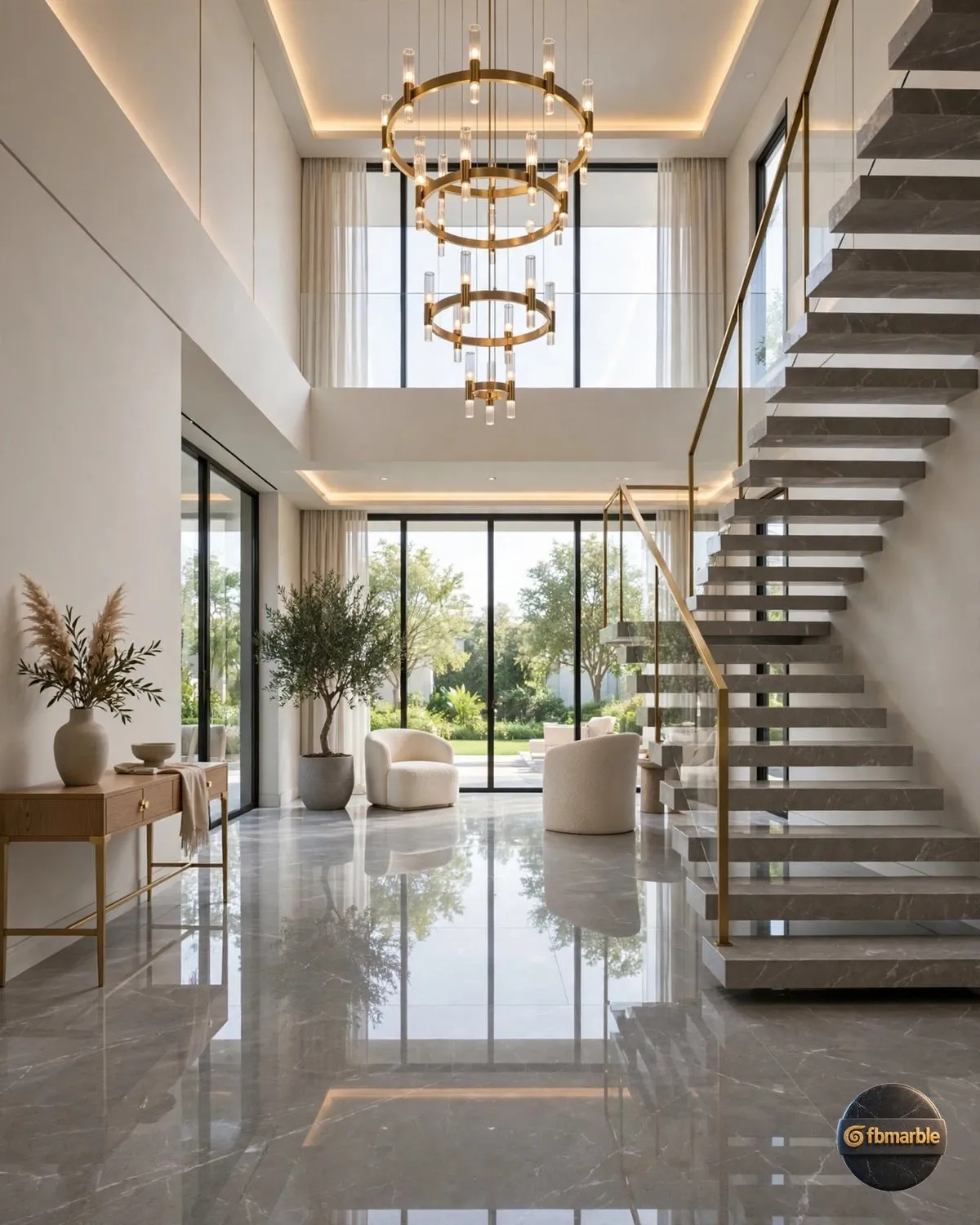 Antique Grey Quartz lobby flooring