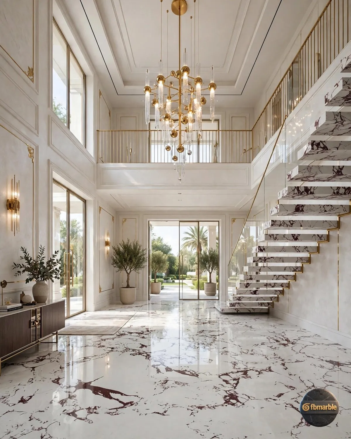 Antique Maroon Quartz lobby flooring