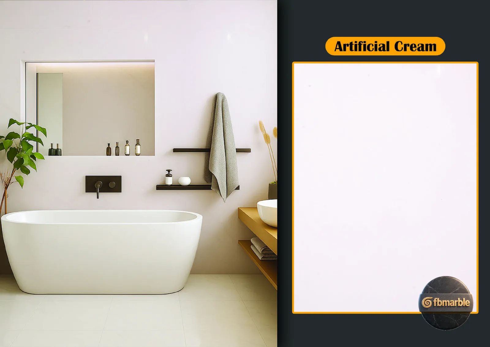 Artificial Cream Quartz