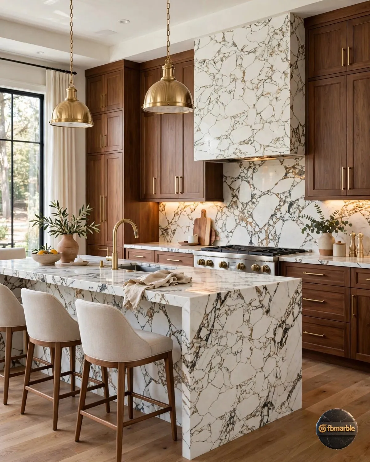 Calacatta Nova Quartz kitchen
