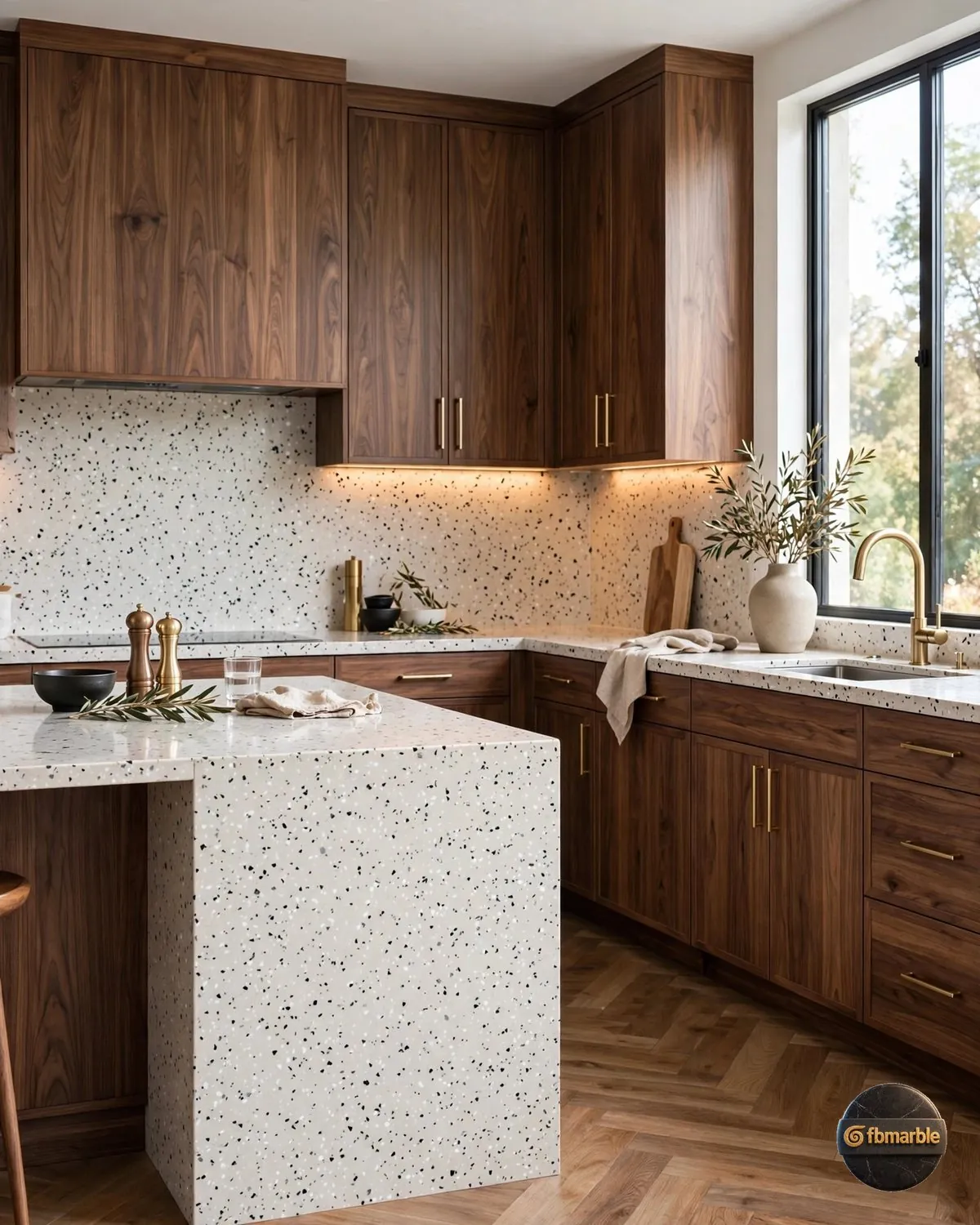 California Gold Quartz kitchen
