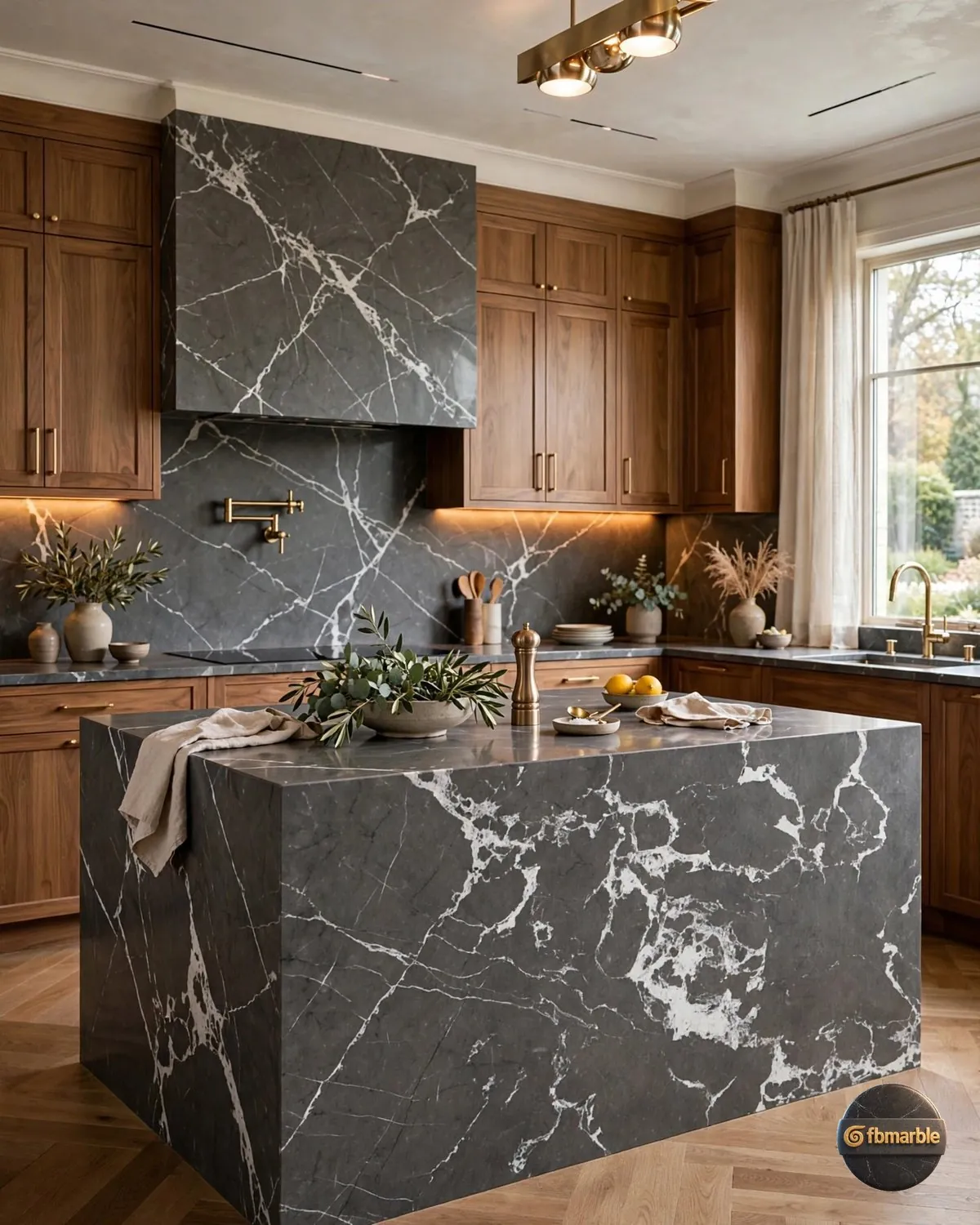 Charcoal Grey Quartz kitchen