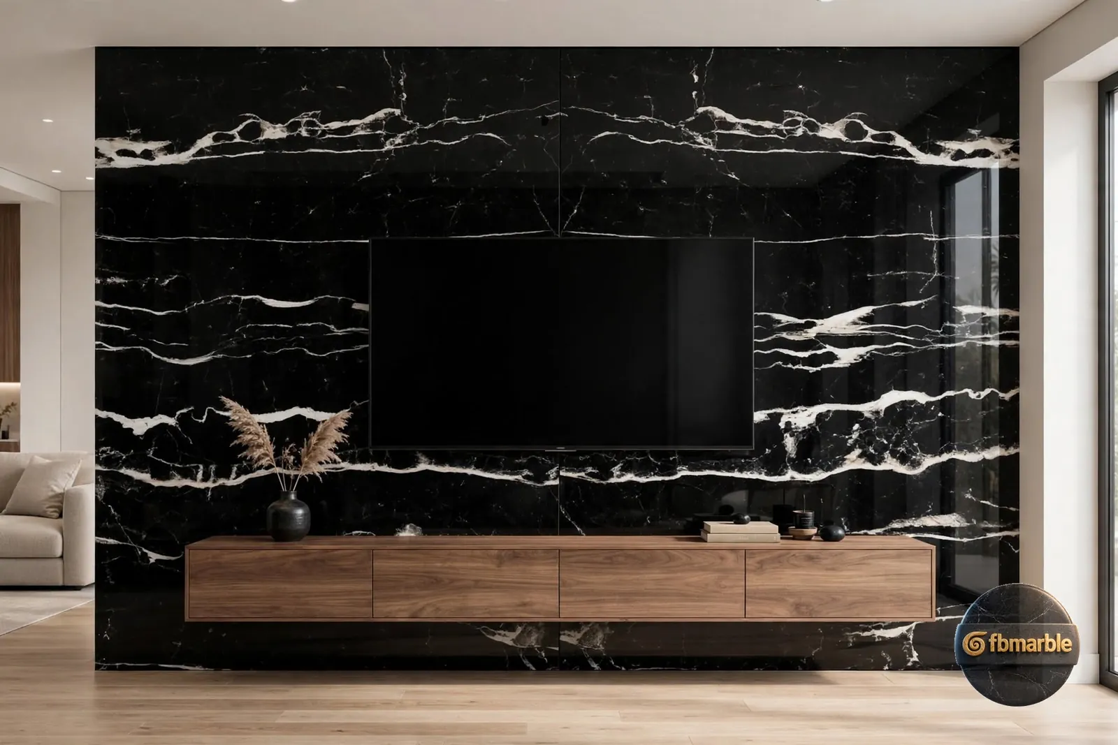 Dragon Black photo 2 – black quartz with bold white lightning veins