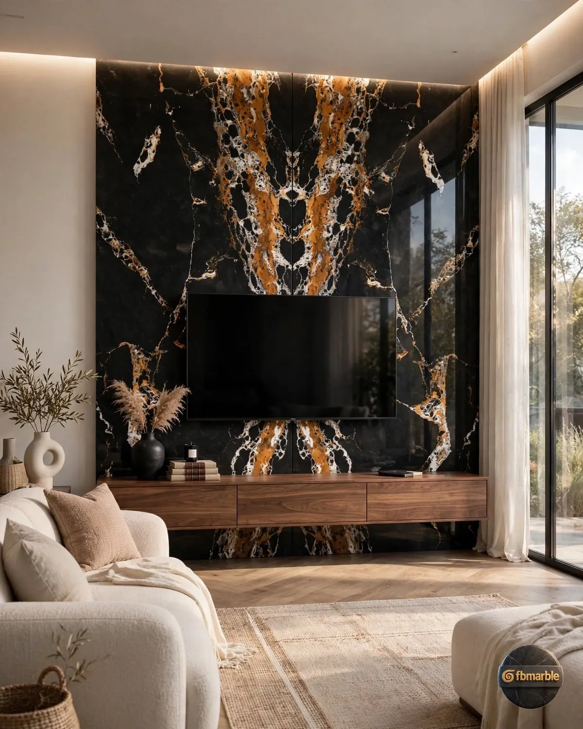 Ethnic Black Quartz kitchen