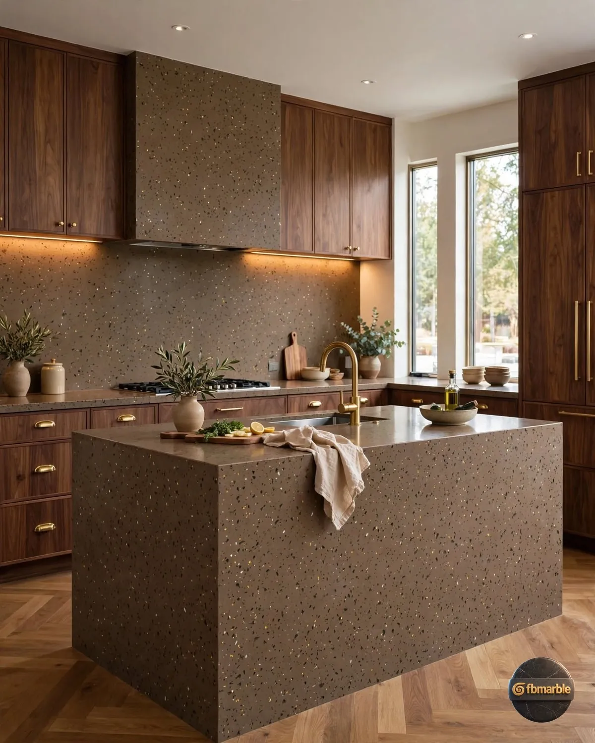 Gulf Gold Quartz bathroom