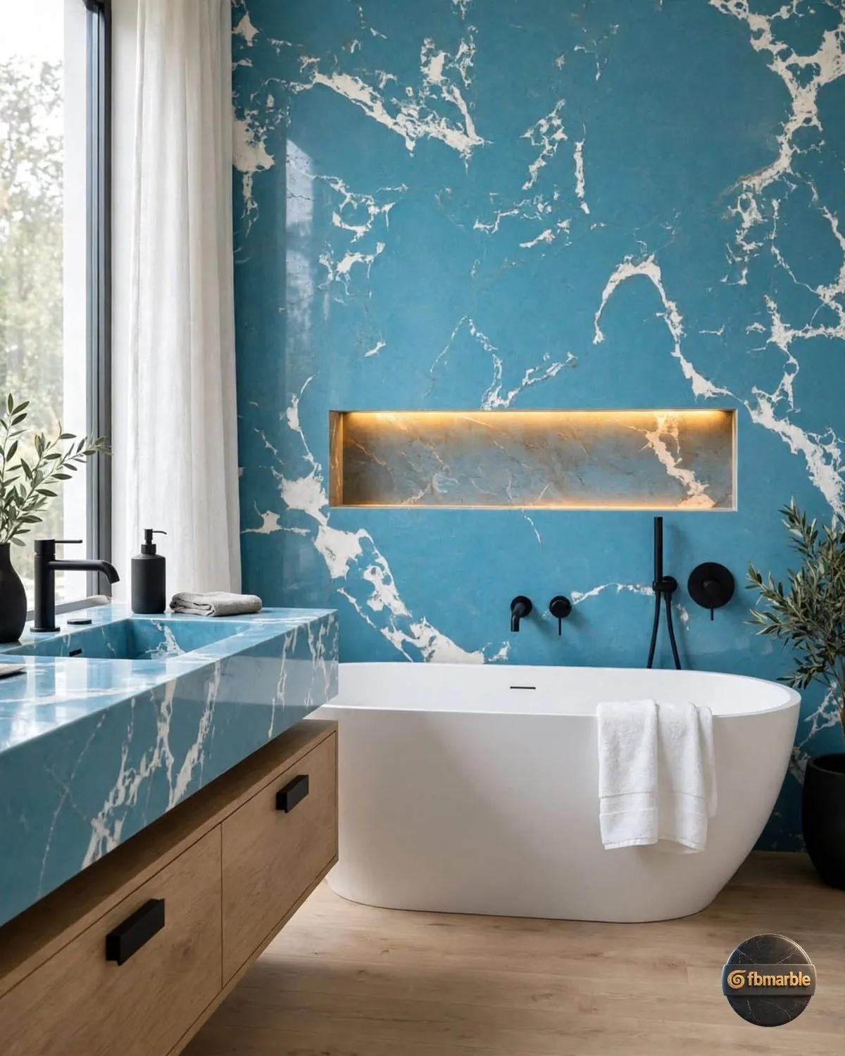 Ice Blue 2 Quartz kitchen
