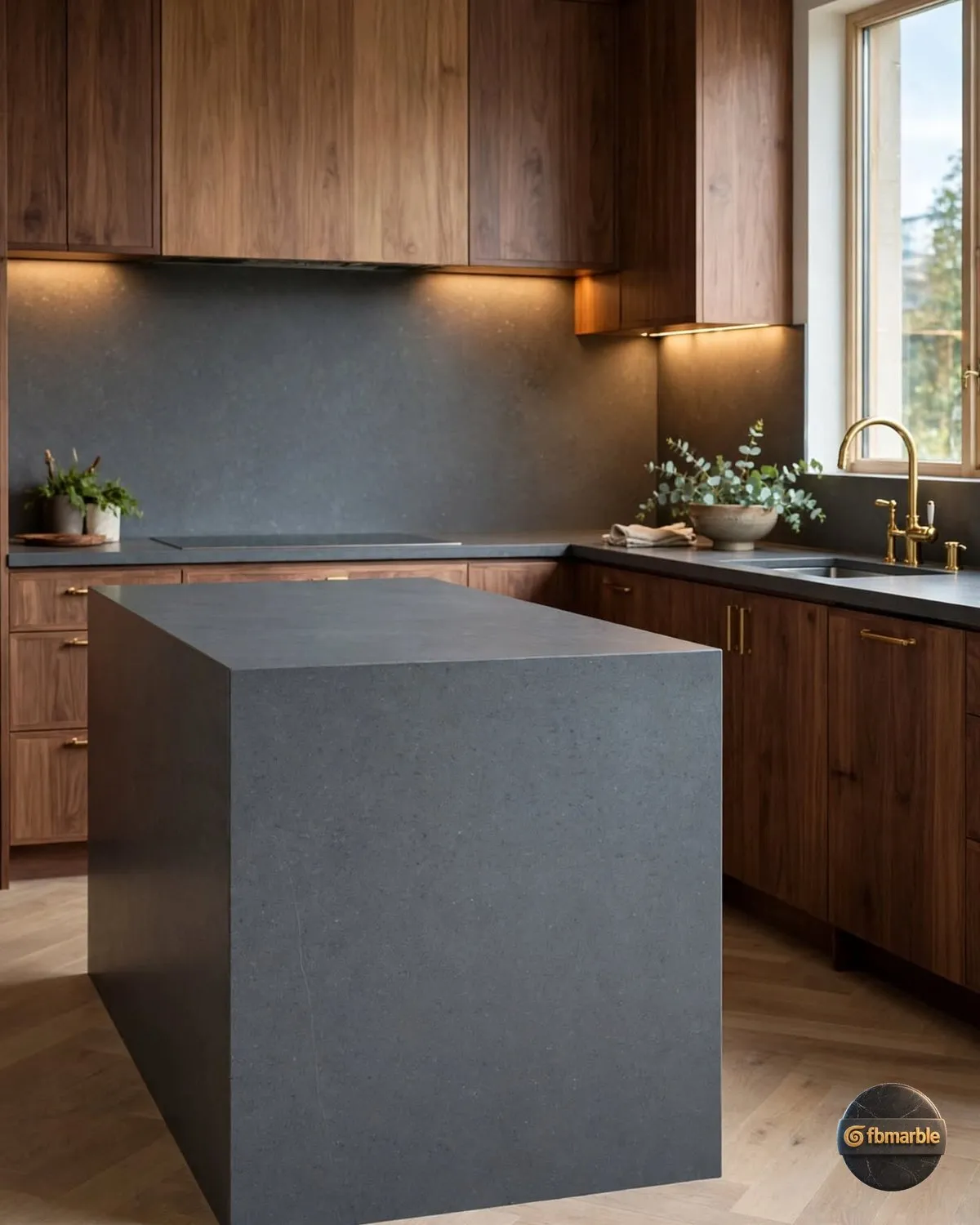 Mid Grey Quartz kitchen