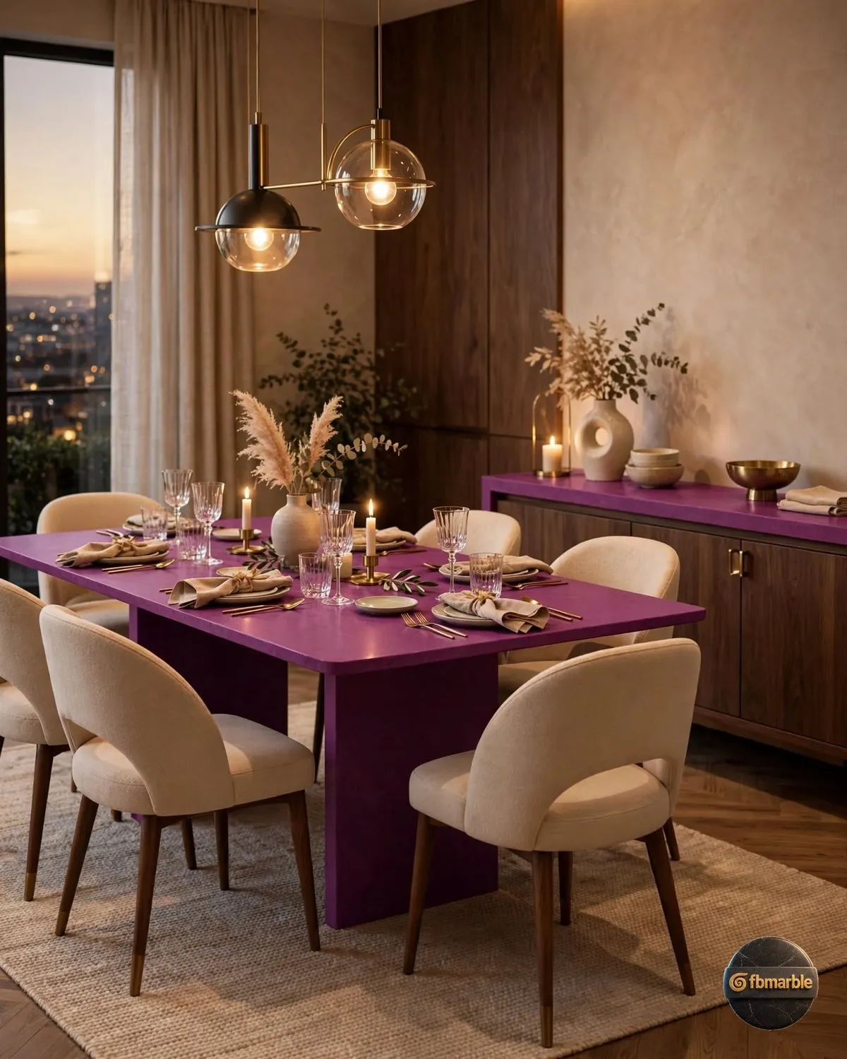 Morning Rose Quartz kitchen
