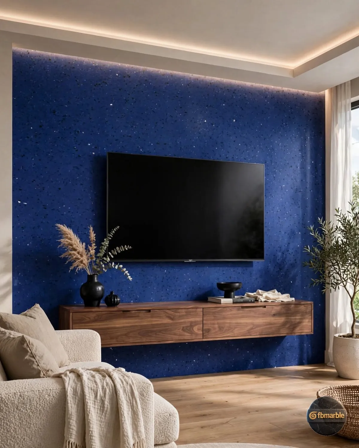 Navy Blue Quartz kitchen