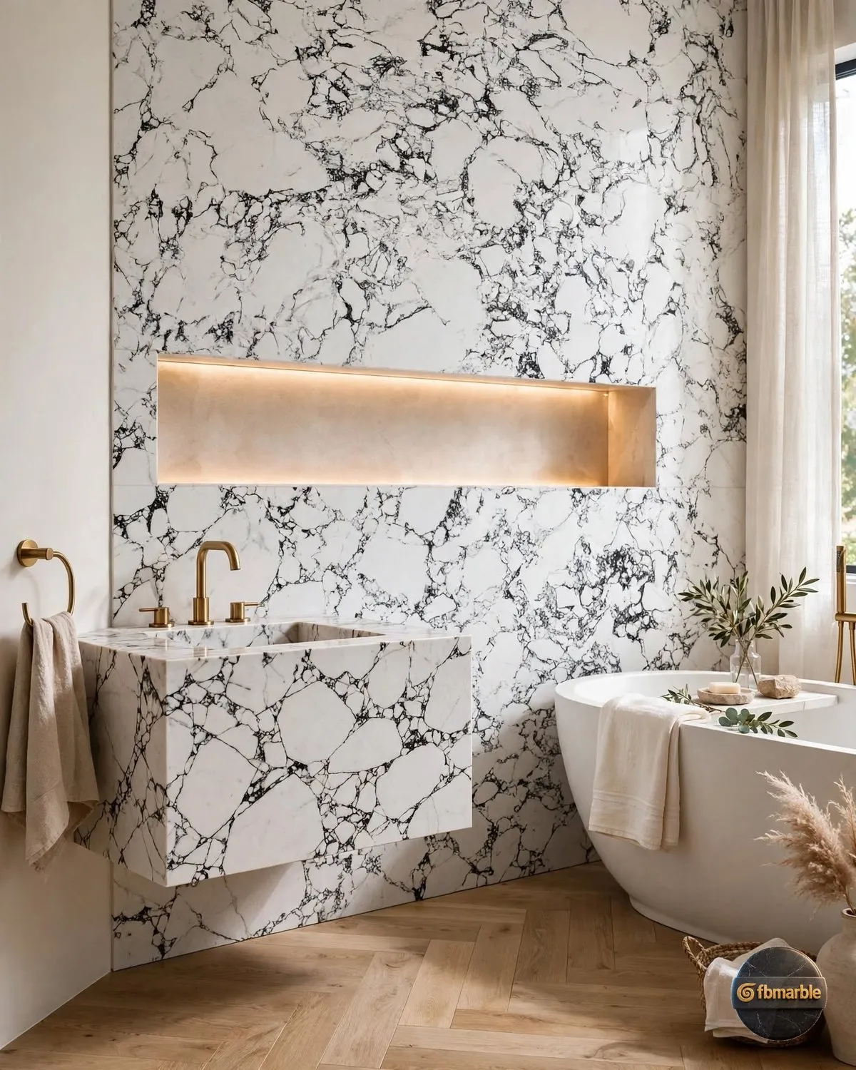 Panda White Quartz kitchen