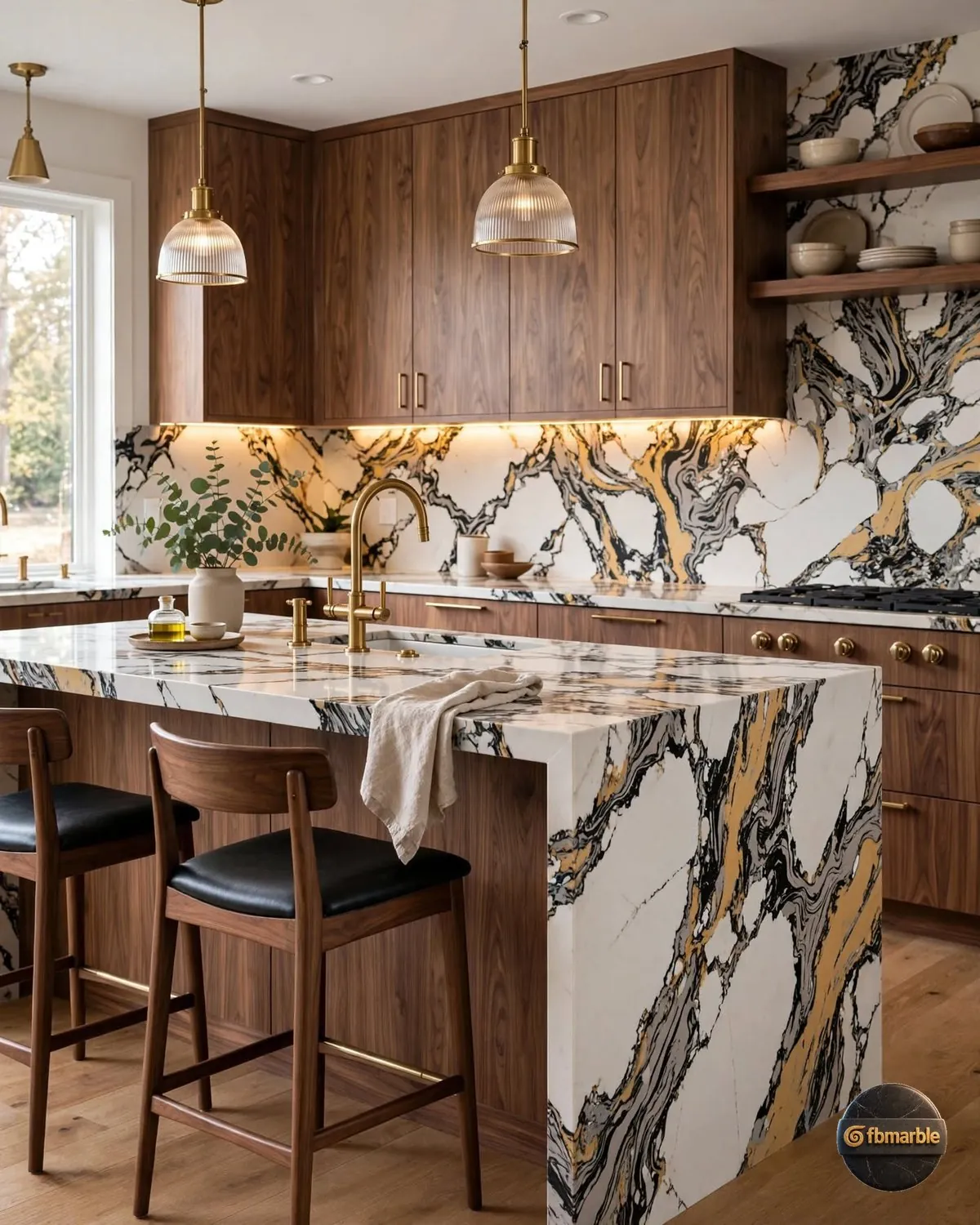 Panorama Gold Quartz dining area