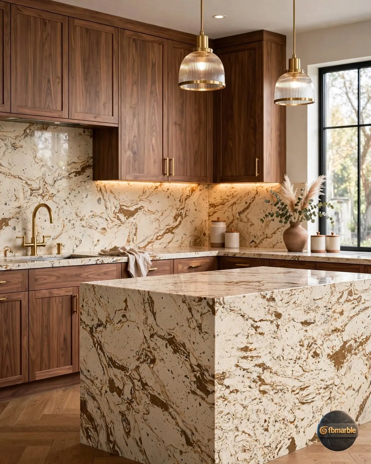 Roxan Yellow Quartz kitchen