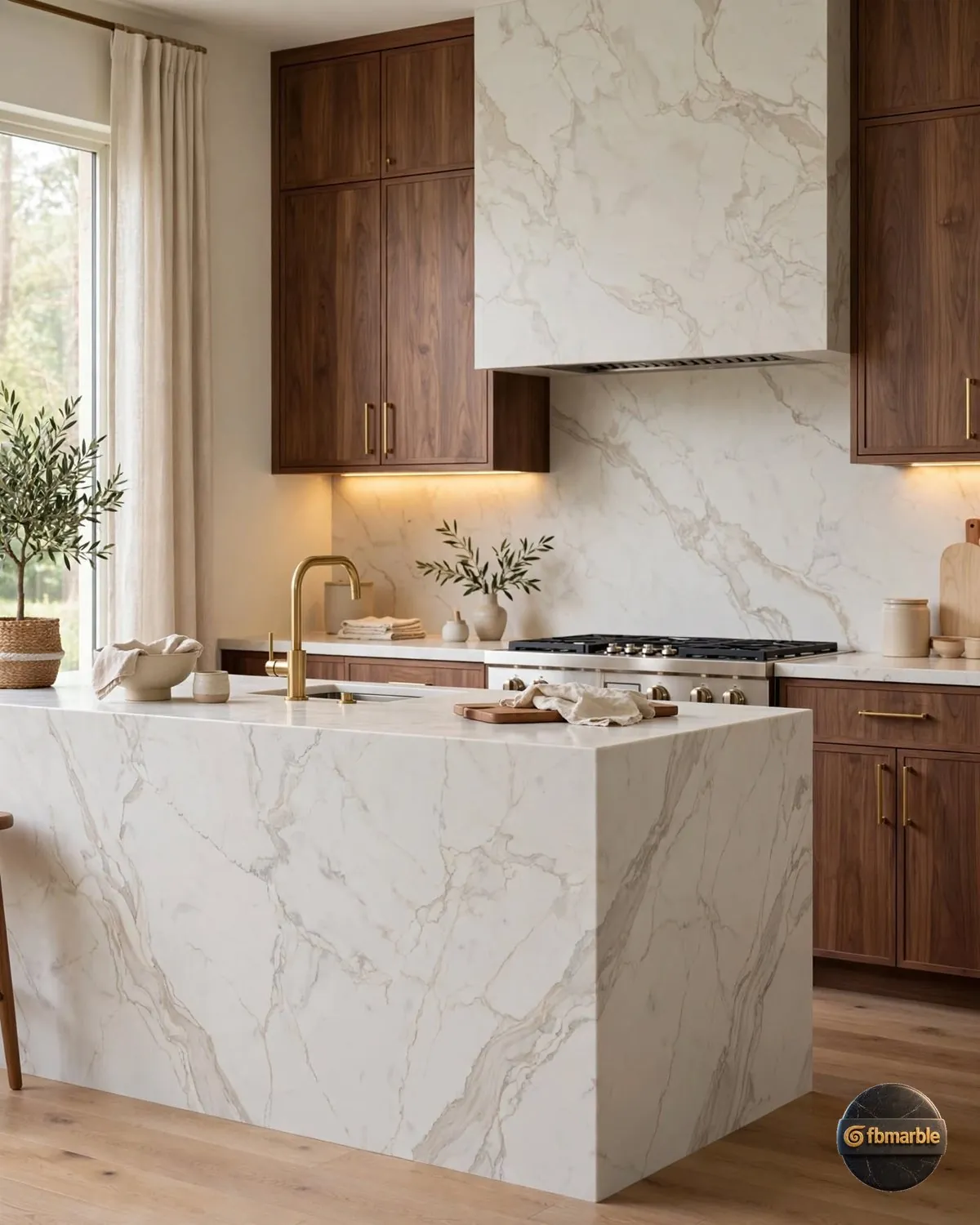 Royal Beige Quartz kitchen