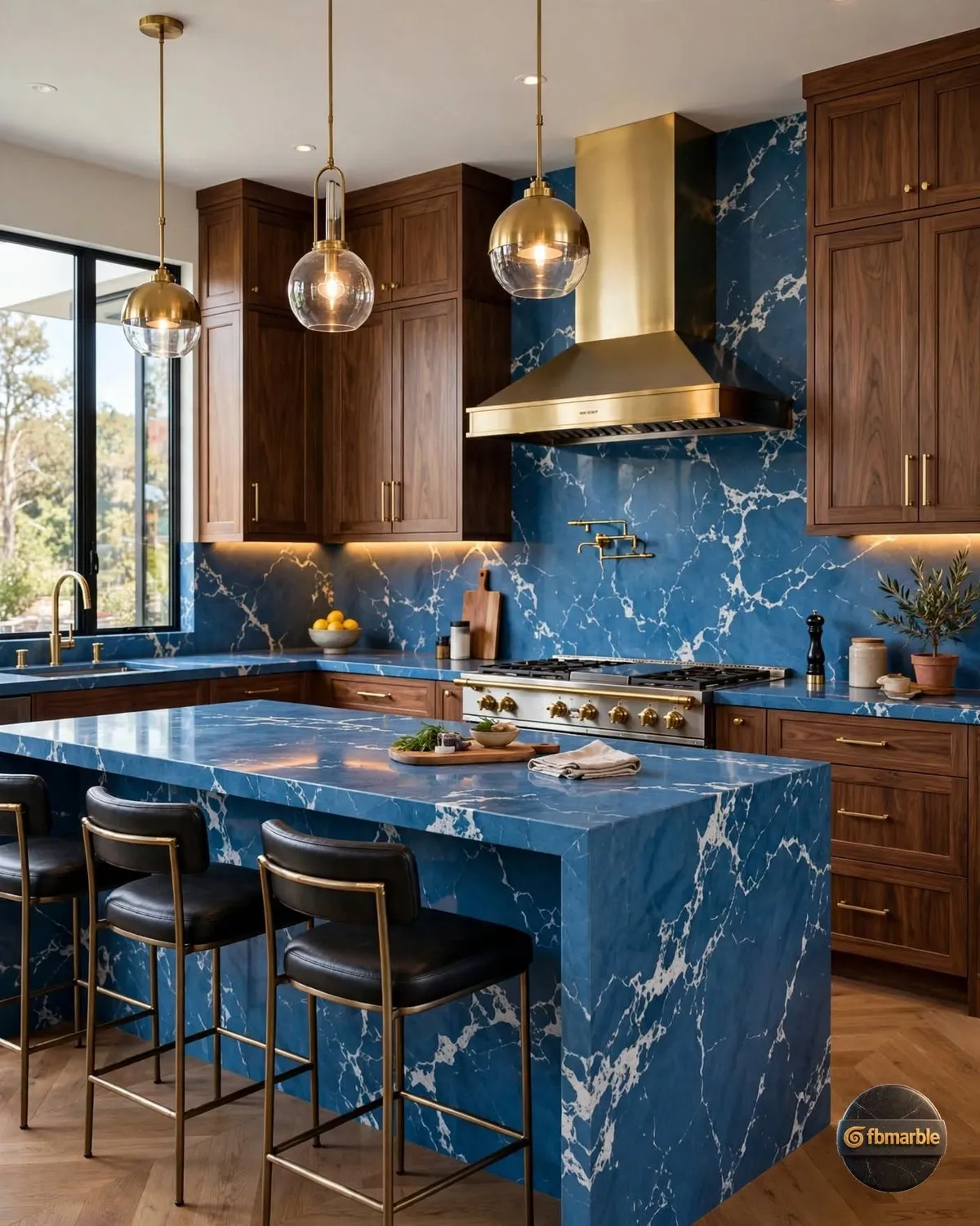 Sapphire Blue Quartz dining area