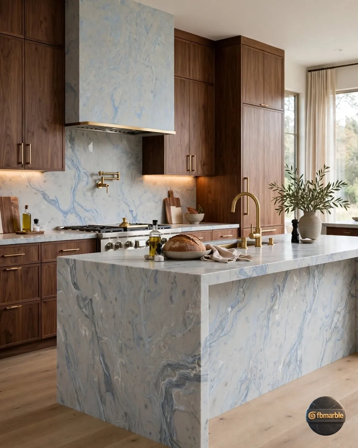 Sky Onyx Quartz kitchen
