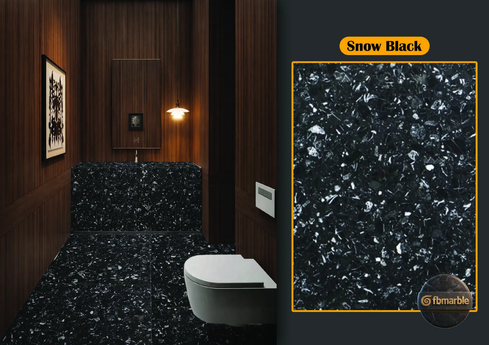 Snow Black Quartz