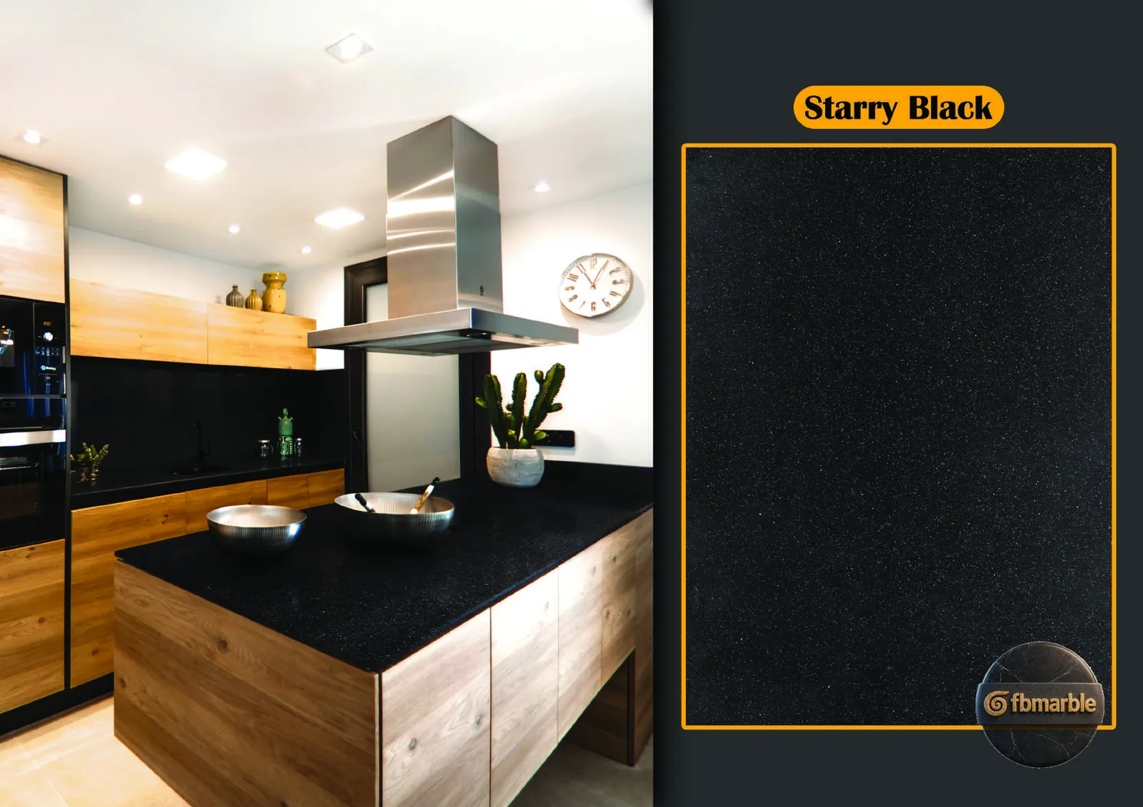 Starry Black Quartz