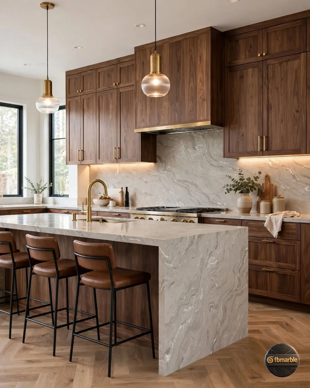 Venus Grey Quartz kitchen
