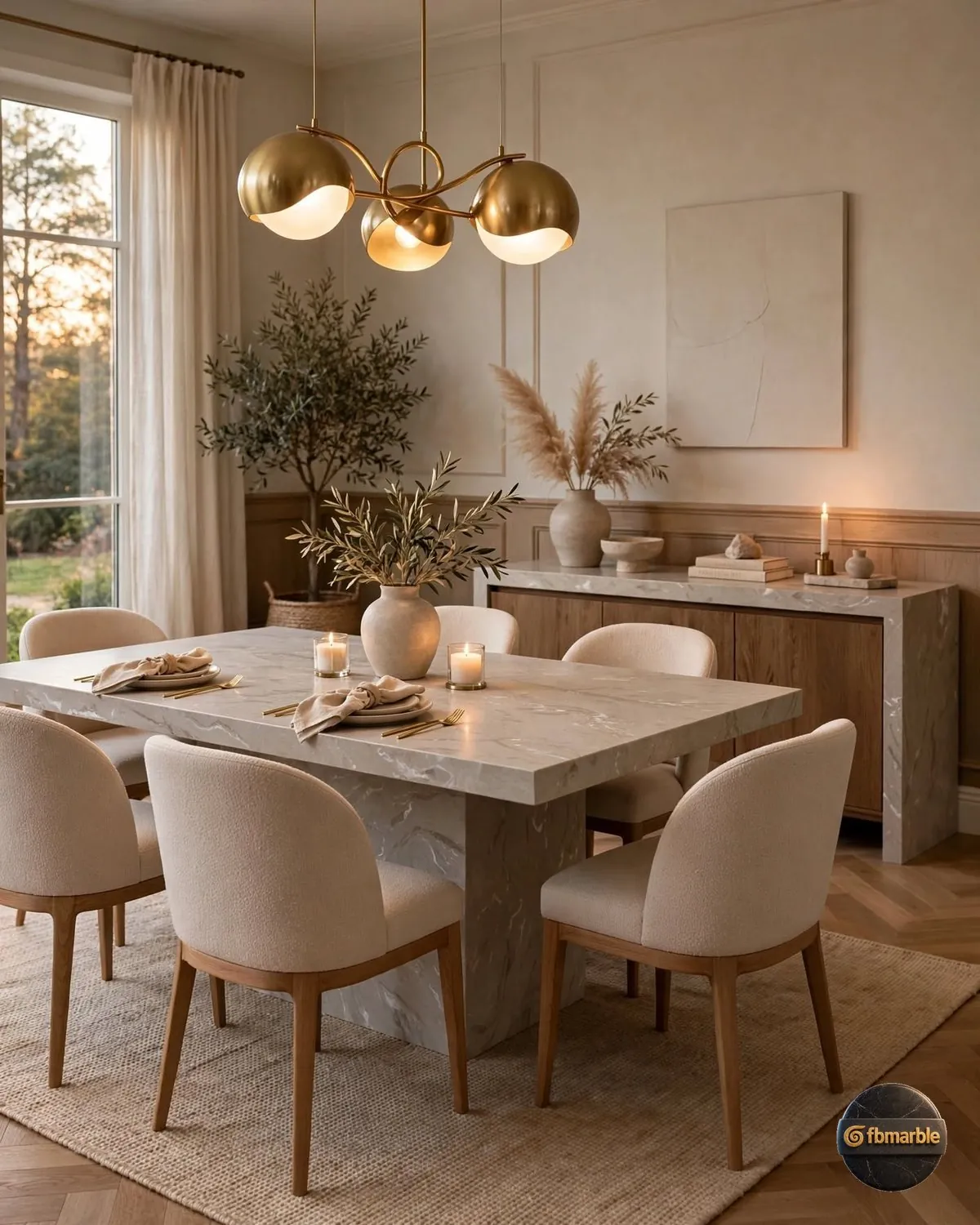 Venus Grey Quartz dining area