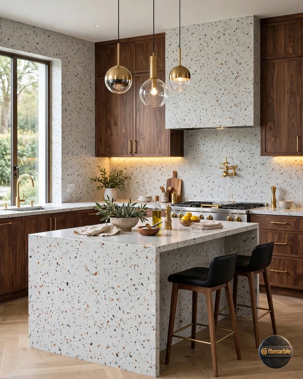 Water Jet Quartz kitchen