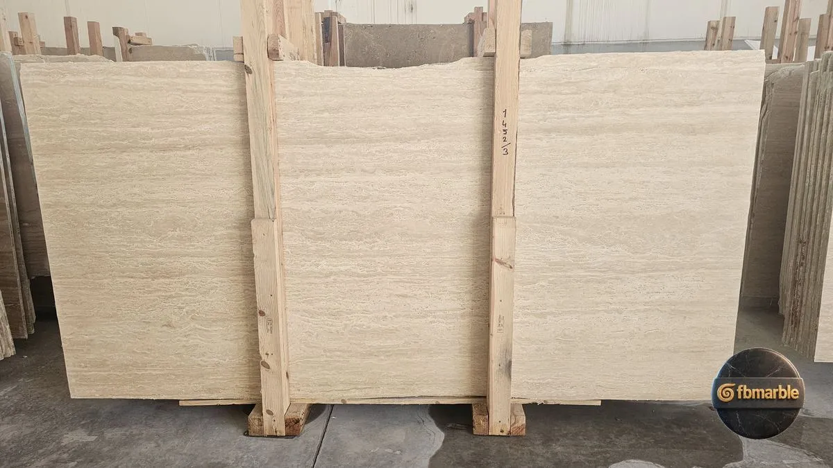 Honed Travertine photo 4 – honed travertine with a smooth matte finish