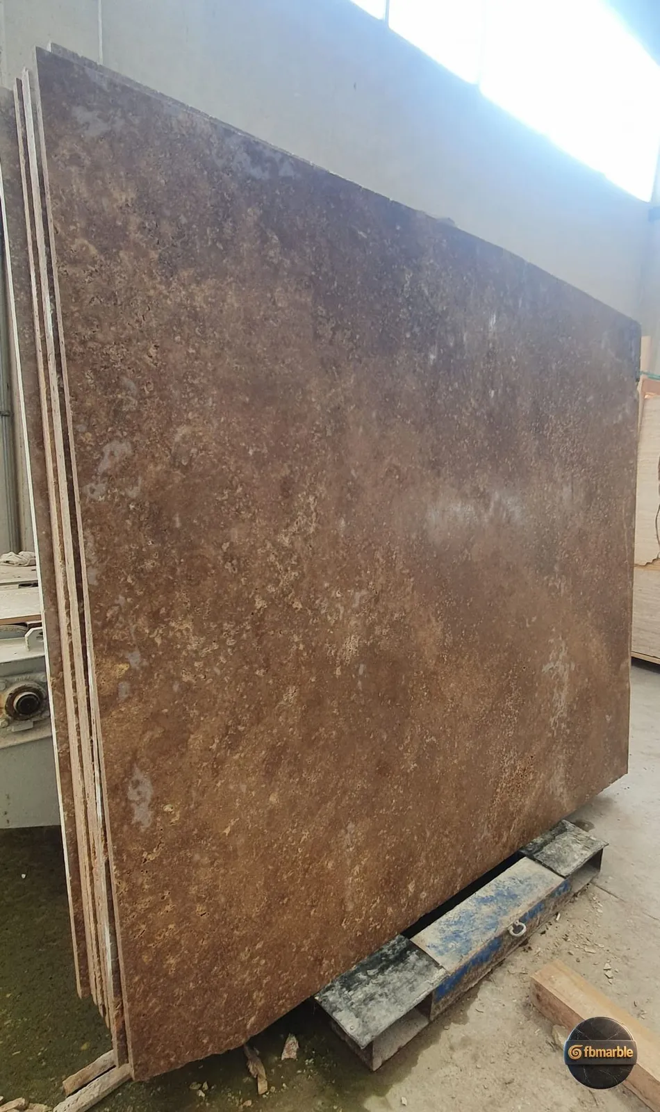 Noce Travertine photo 3 – Noce walnut-brown cross-cut travertine