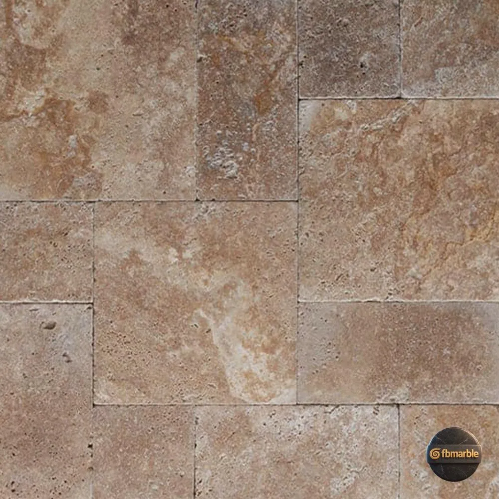 Tumbled Travertine photo 2 – tumbled travertine tiles with rounded, aged edges