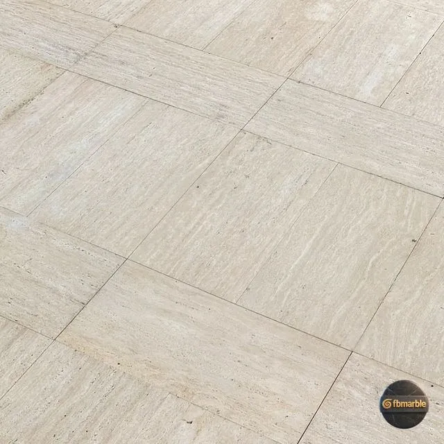 Turkish Travertine photo 4 – light Turkish travertine tiles in modular pattern